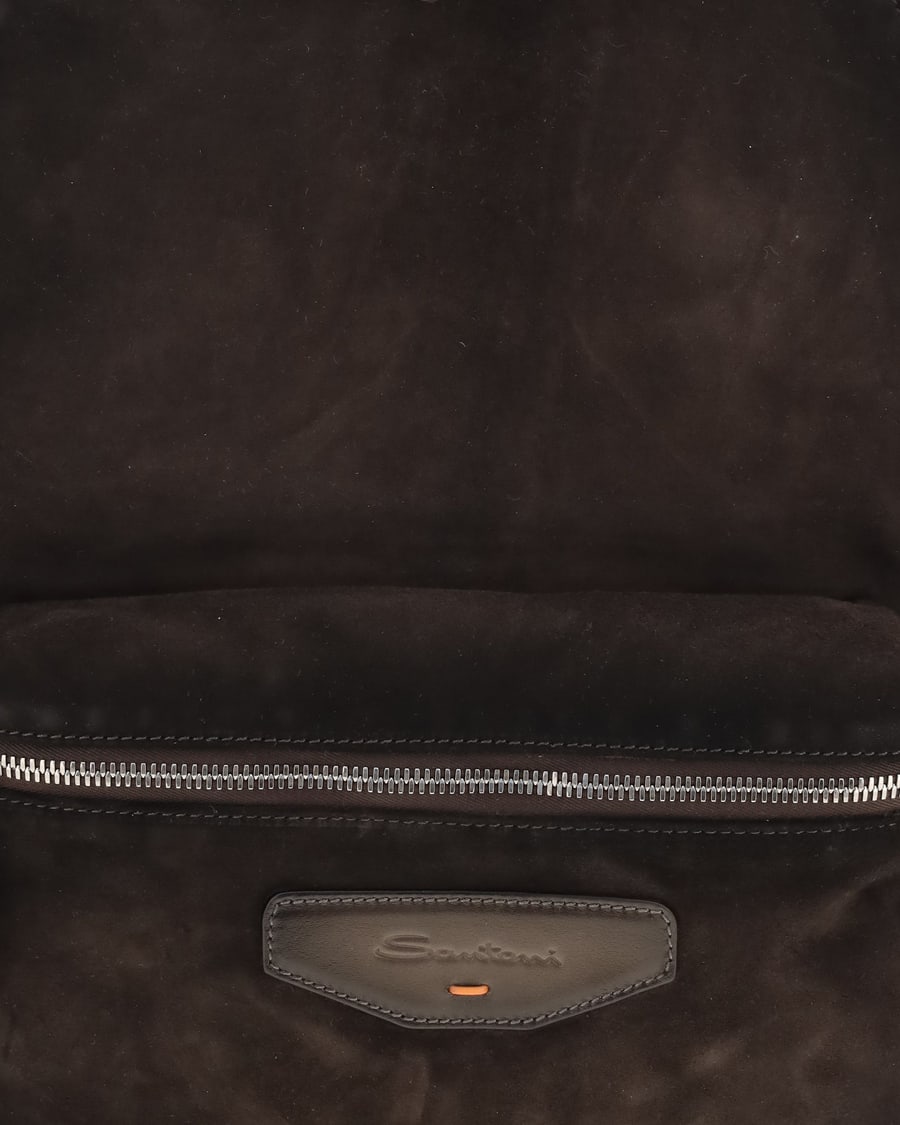 SANTONI Suede Backpack, view 5