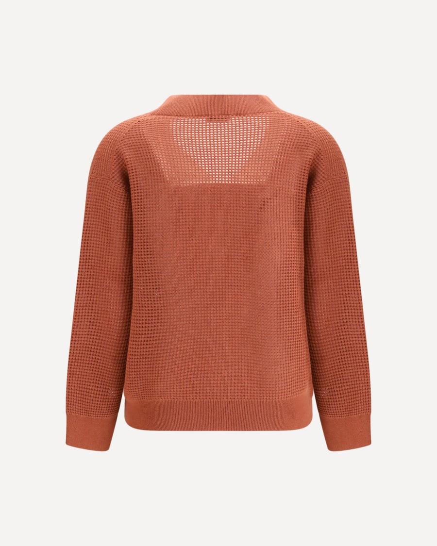 Brunello Cucinelli Cashmere net Sweater, view 4