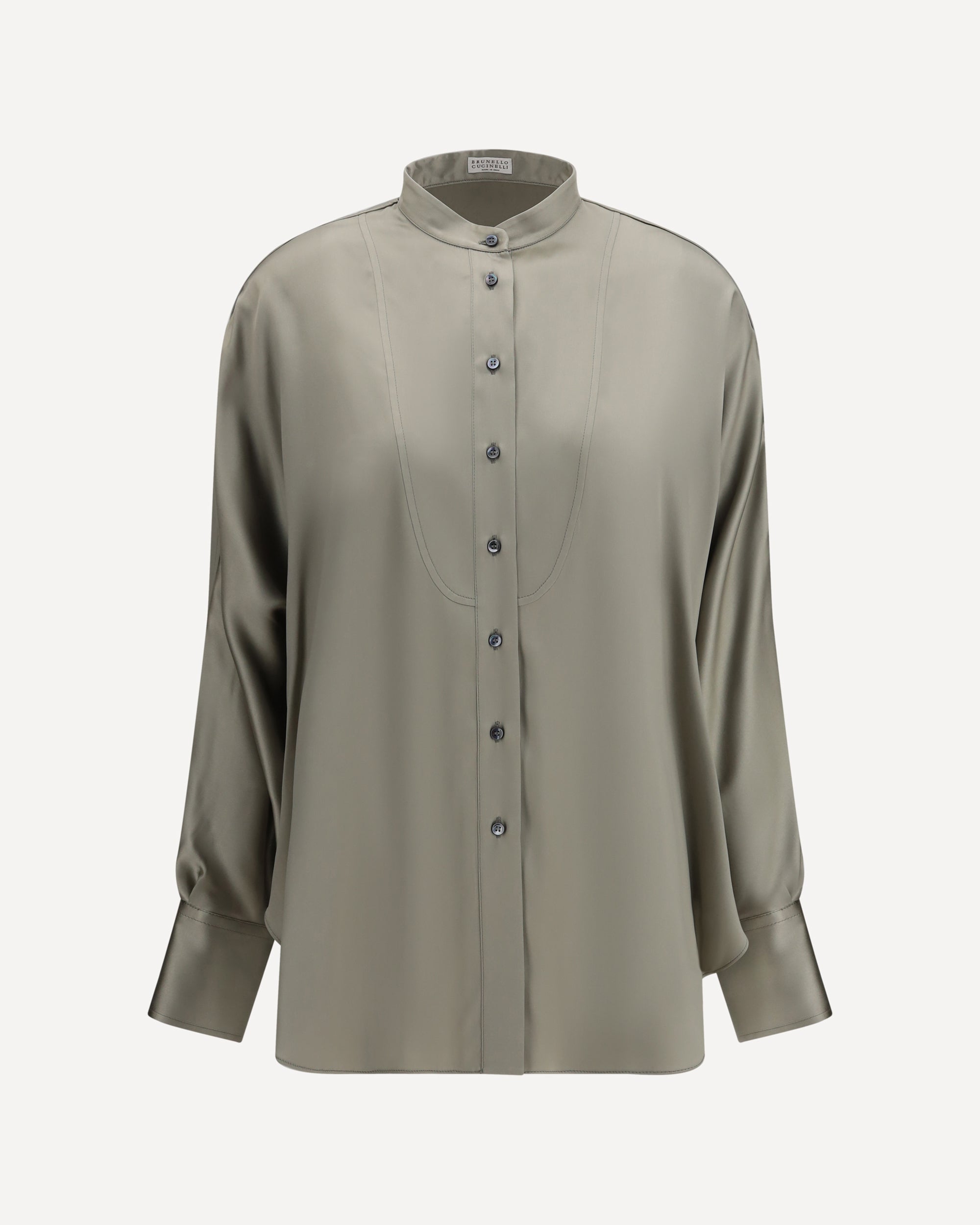 Brunello Cucinelli Silk Shirt with monili details