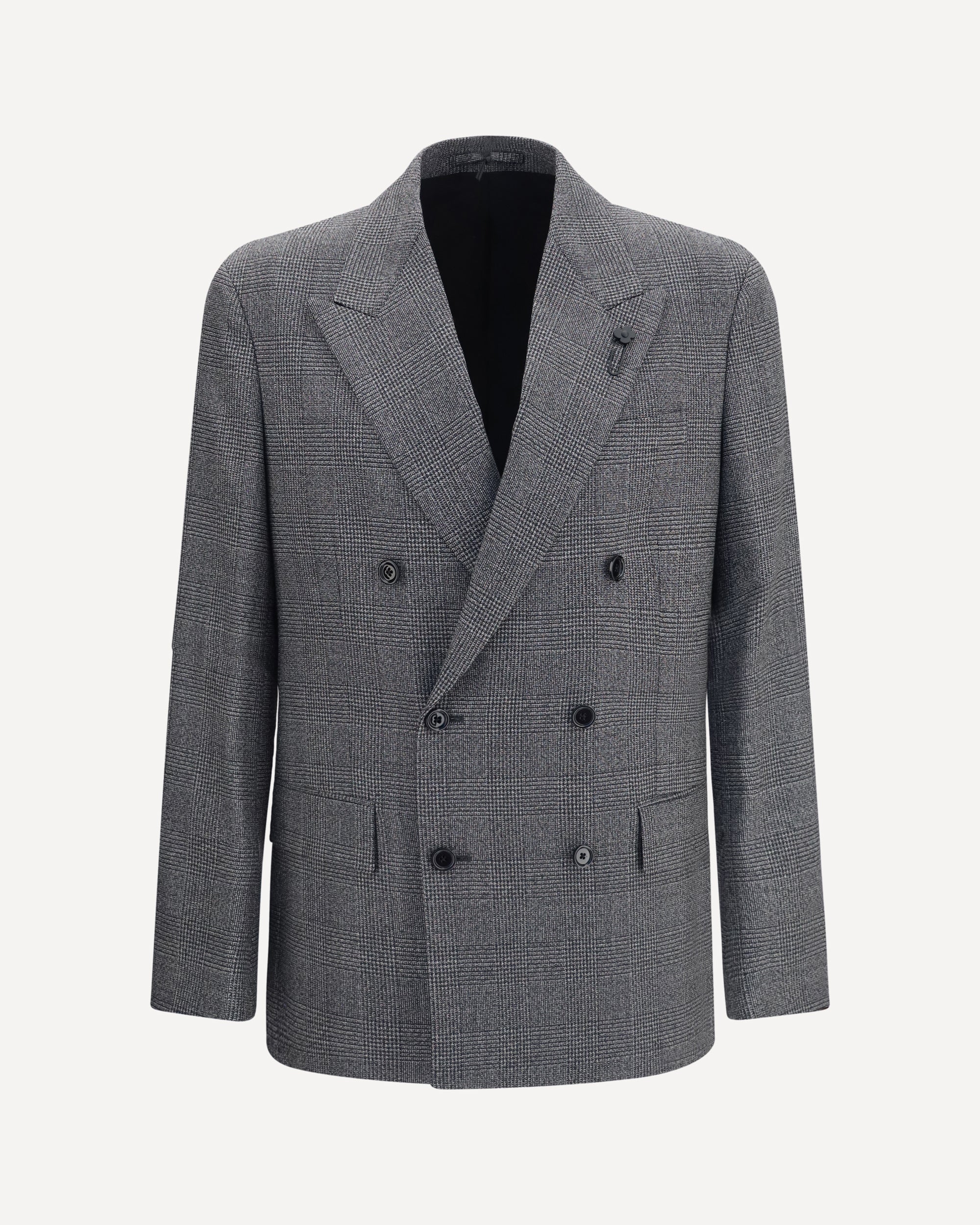 LARDINI Double-breasted wool Blazer