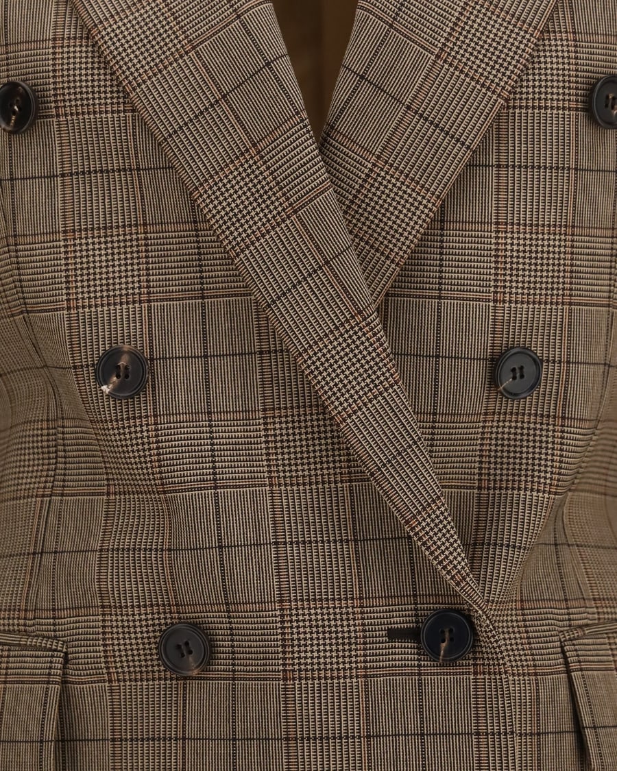 Chloé Checked double-breasted Blazer, view 5