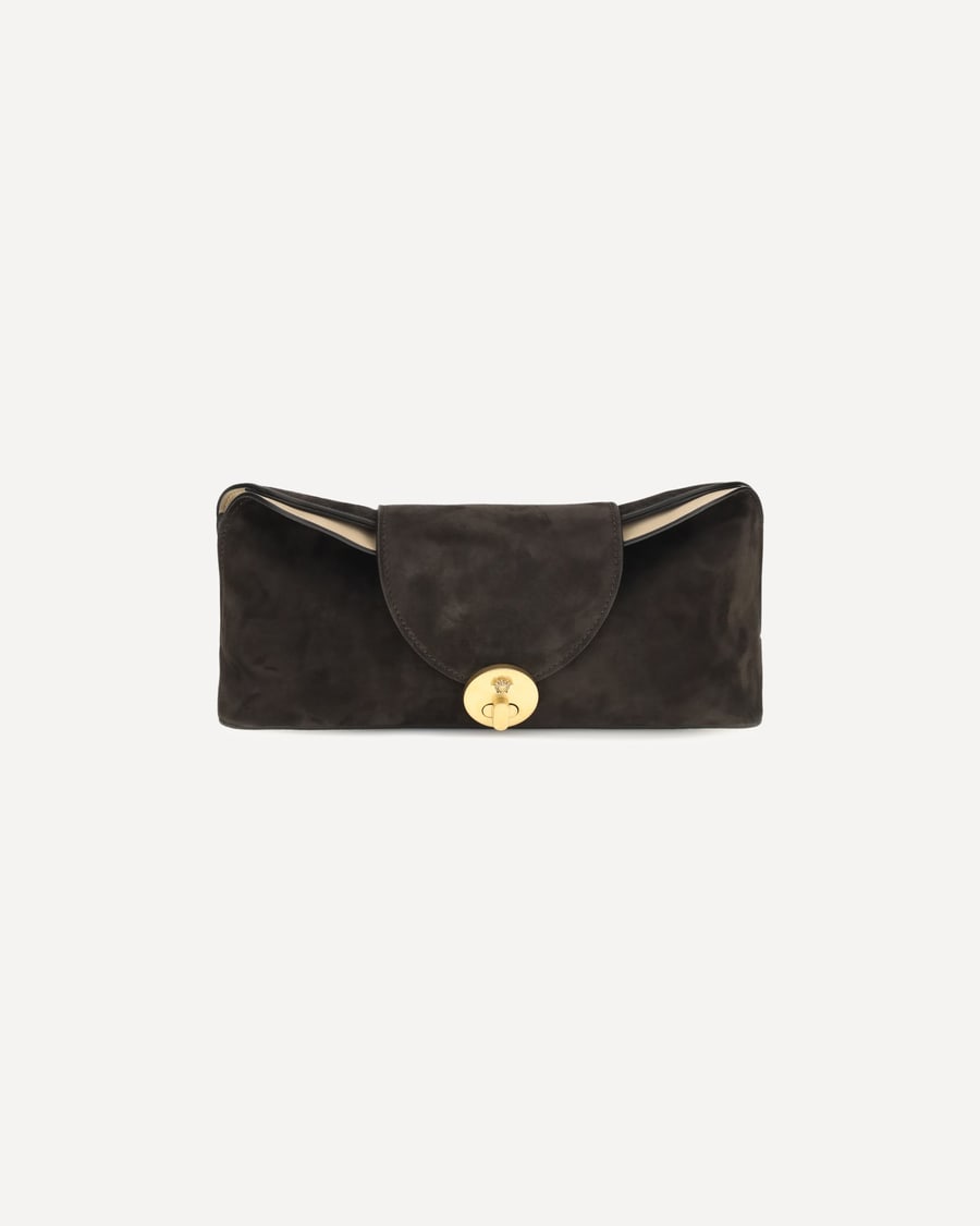 Versace Vivian suede Pouch, view 3