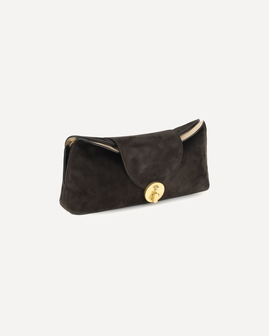 Versace Vivian suede Pouch, view 4