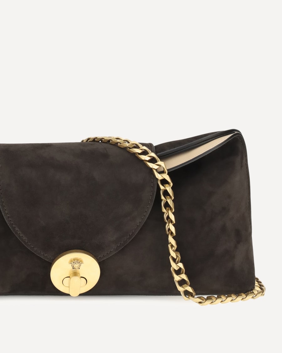 Versace Vivian suede Pouch, view 6