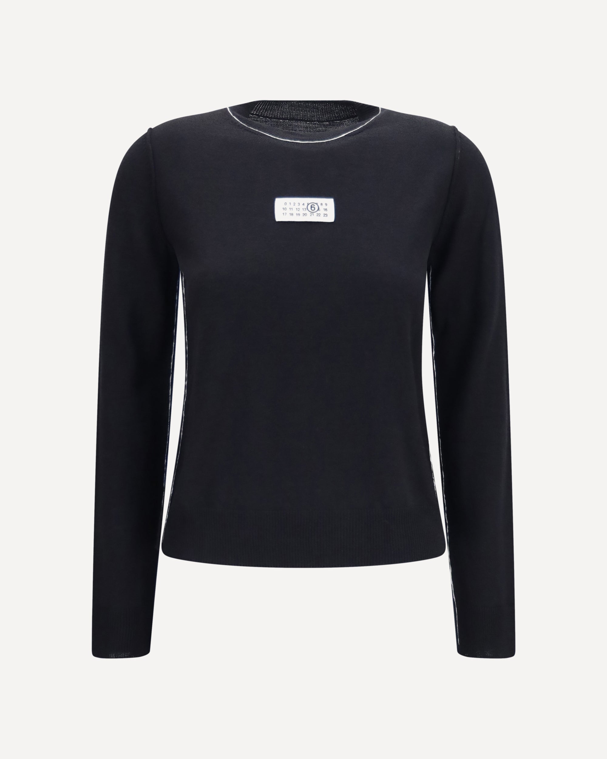 MM6 Wool-blend T-shirt with contrast details