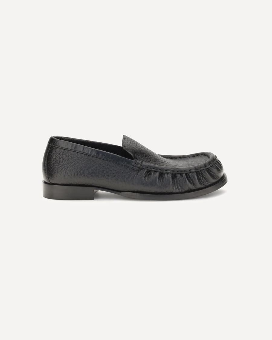 Dries Van Noten Grained leather Loafers, view 3