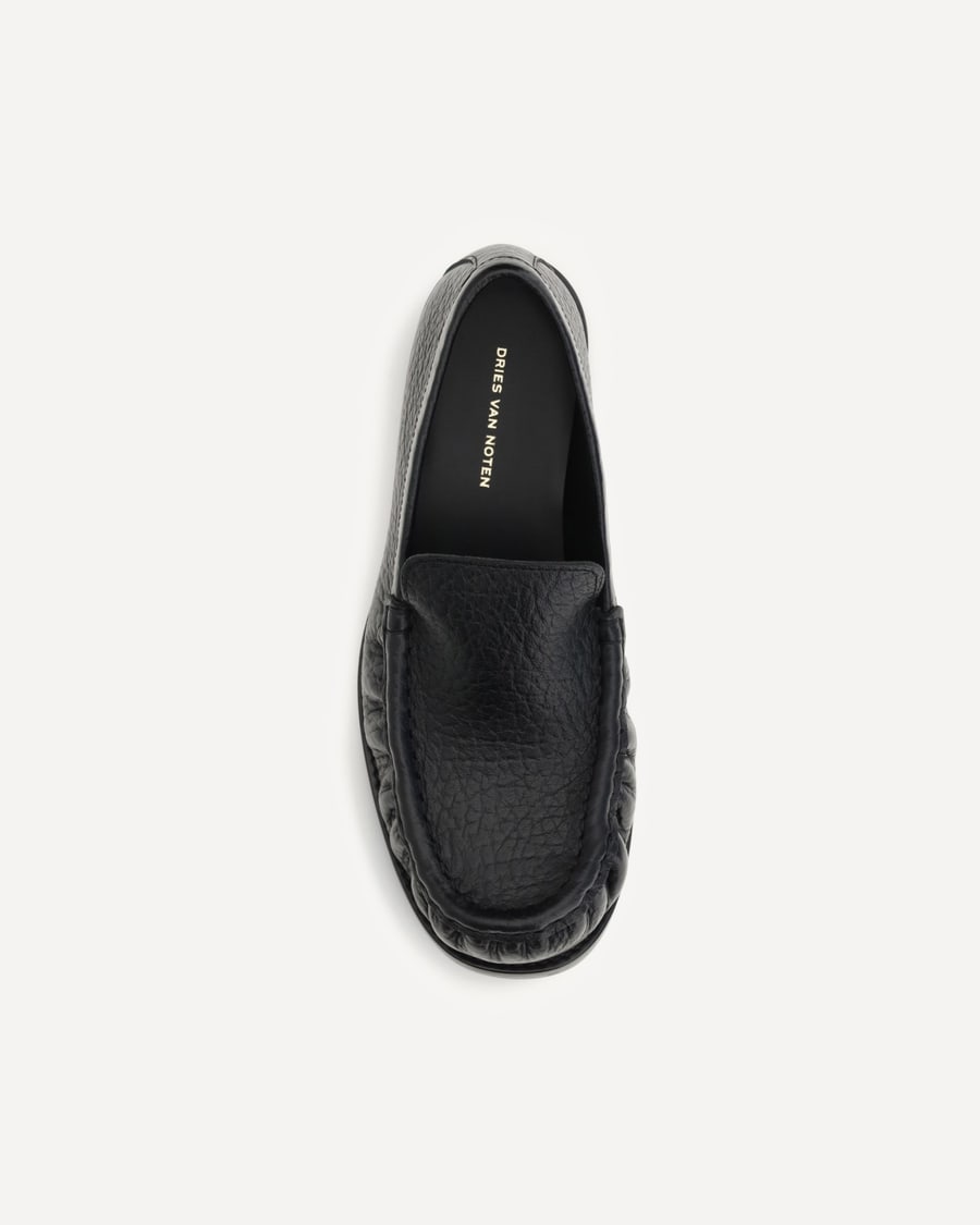 Dries Van Noten Grained leather Loafers, view 6