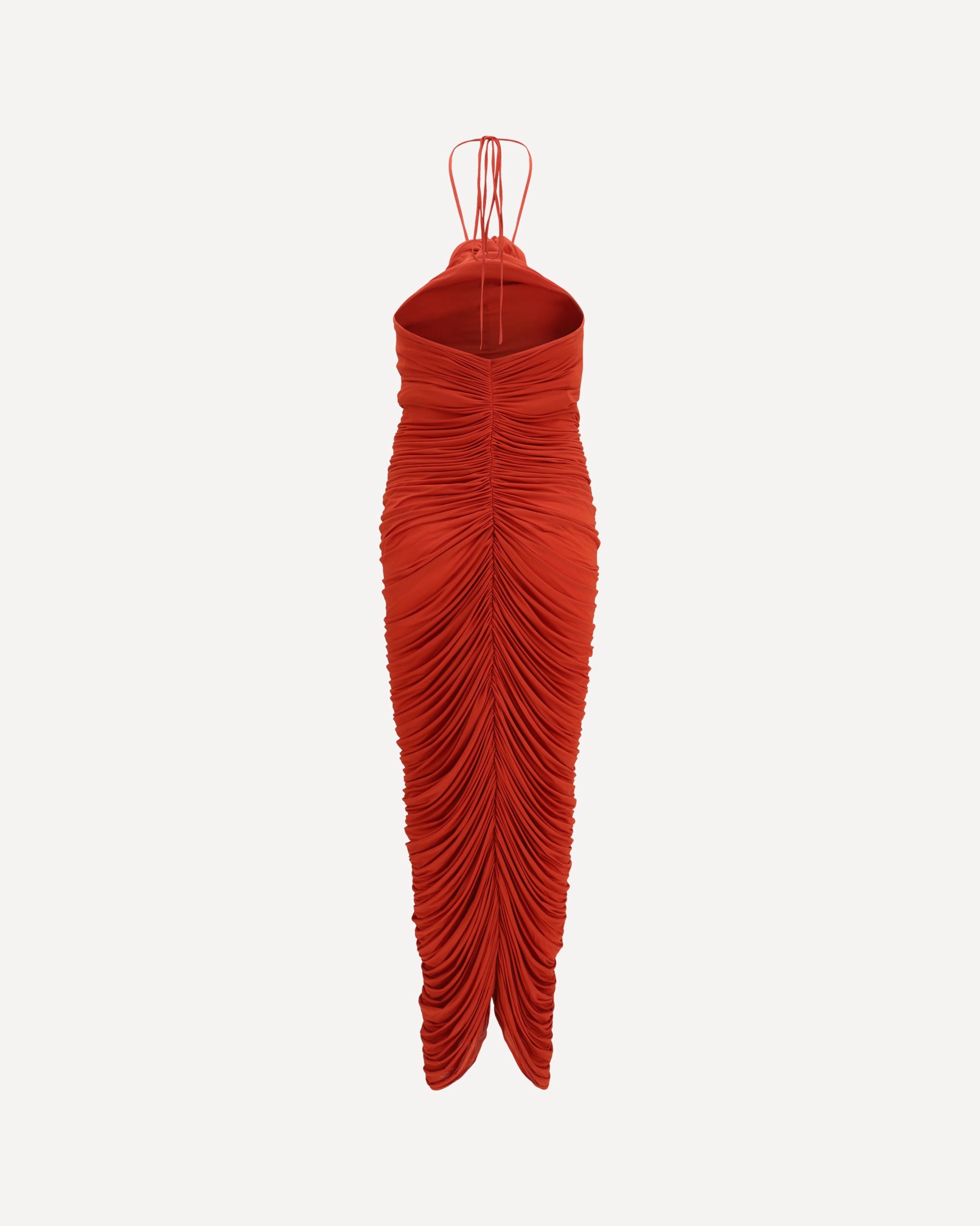 MAGDA BUTRYM halterneck Dress with floral ruching, view 2