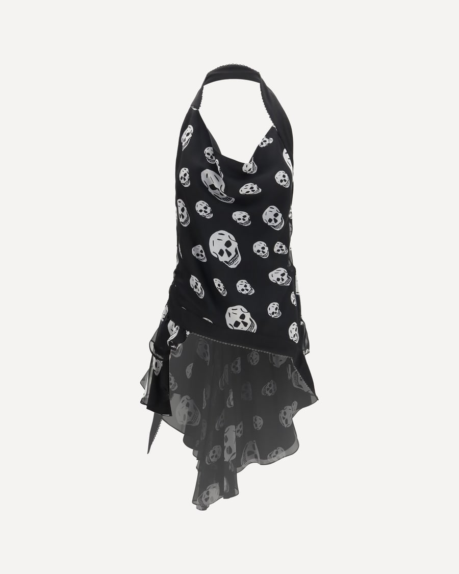 Alexander McQueen Halter silk Top