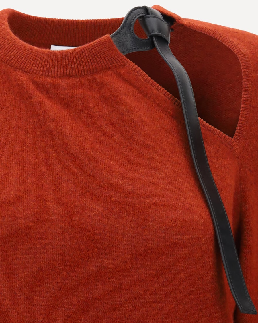 Ferragamo Crewneck Sweater with cut-out detail, view 5