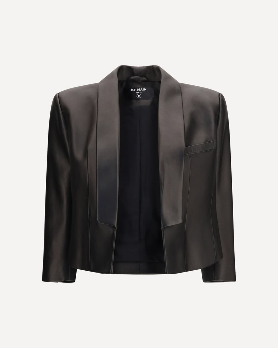 Balmain Spencer leather Jacket