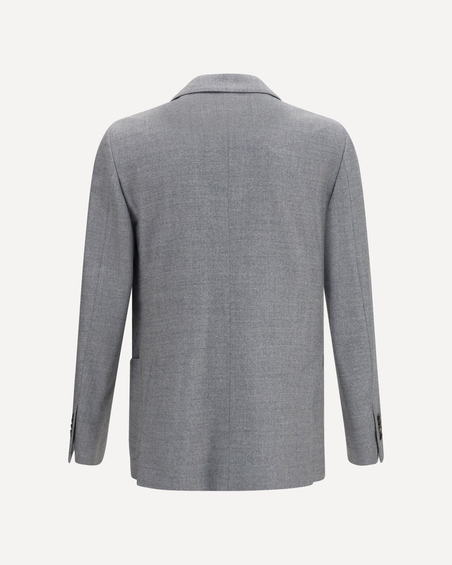 LARDINI Double-breasted wool-blend Jacket, view 2