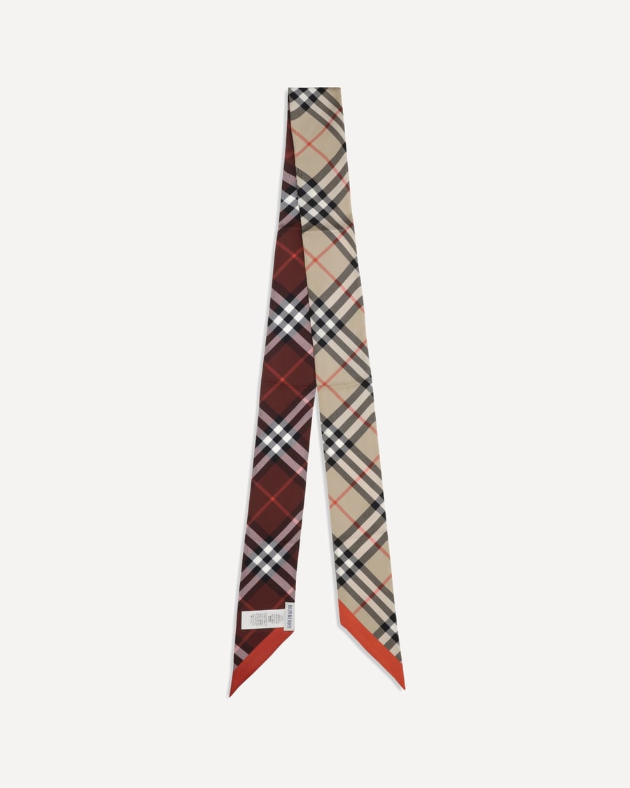Burberry Check silk Scarf, view 2