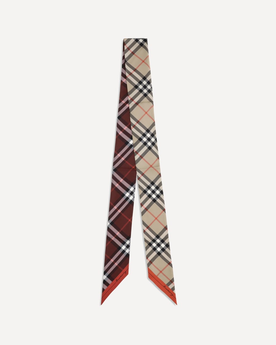 Burberry Check silk Scarf, view 3