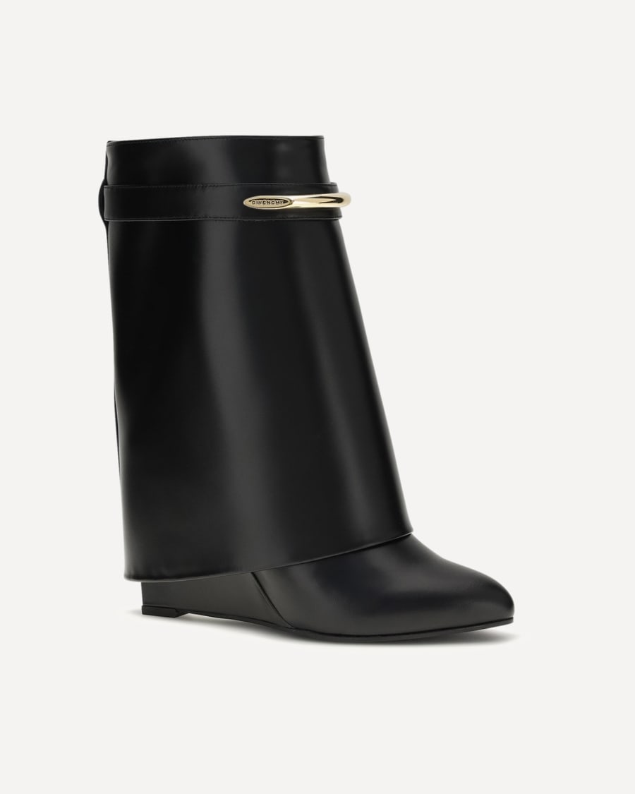 Givenchy Leather Shark Ankle Boots, view 4