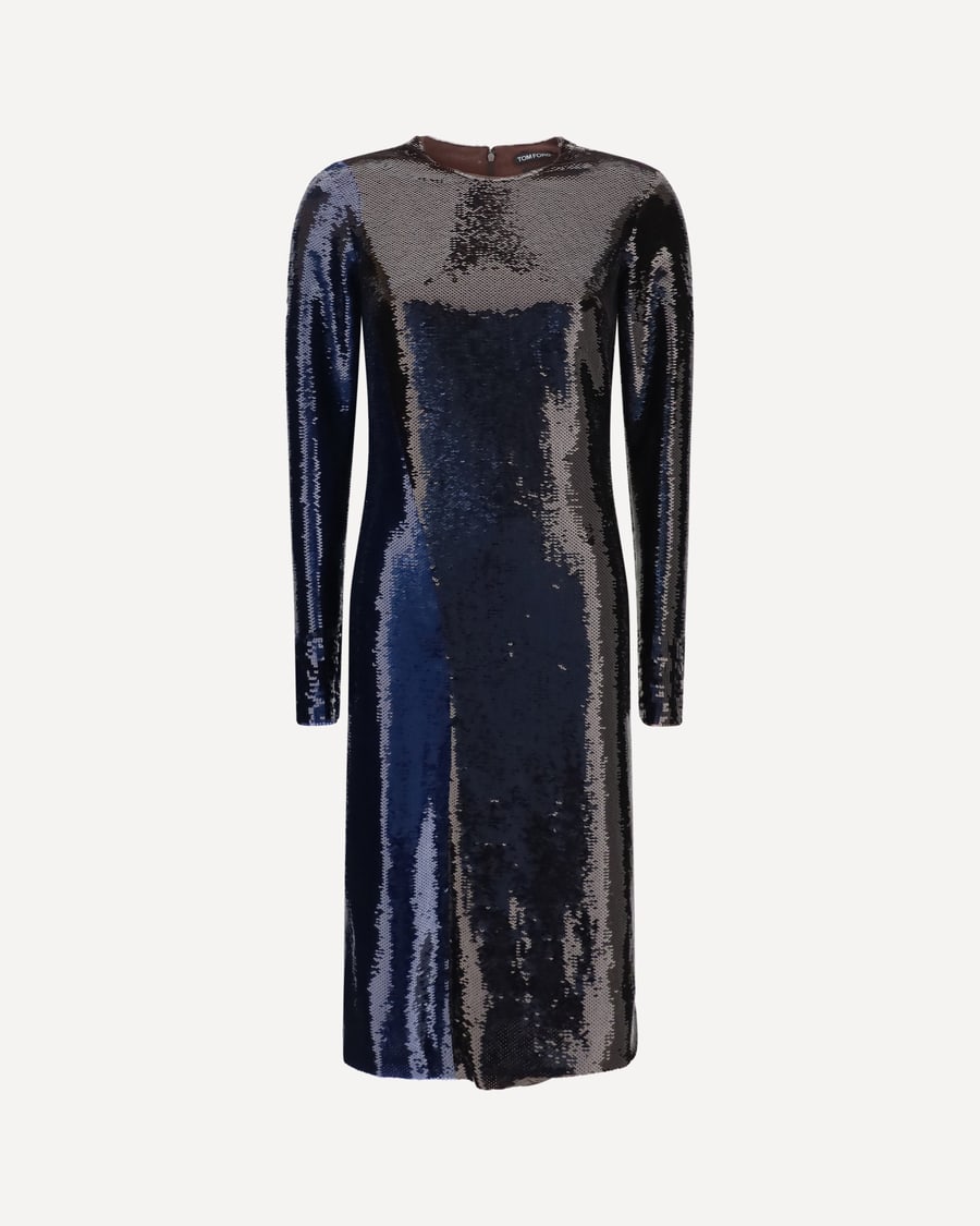 Tom Ford Two-tone sequin Dress, view 3