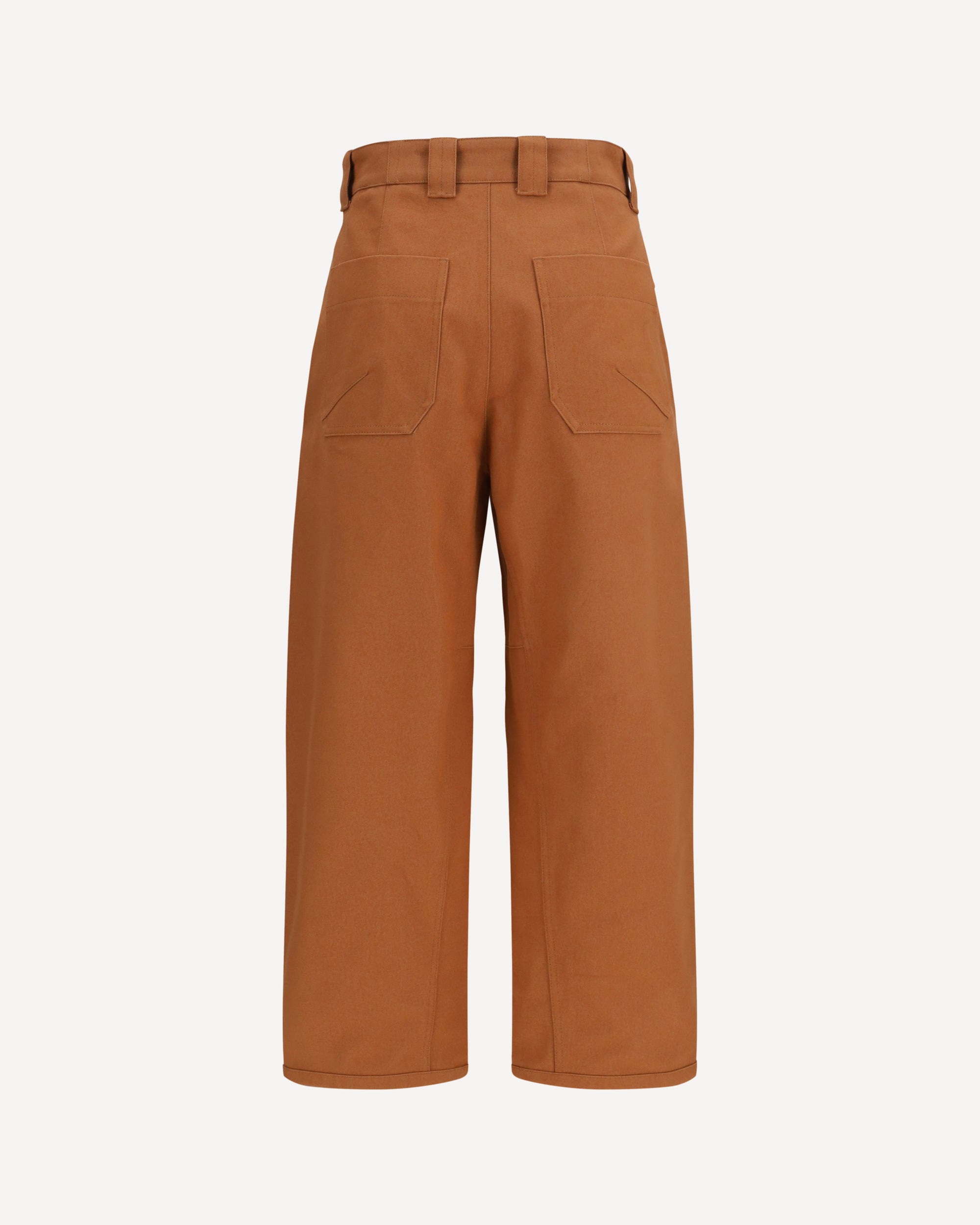 Chloé Cotton canvas barrel-leg Pants, view 2