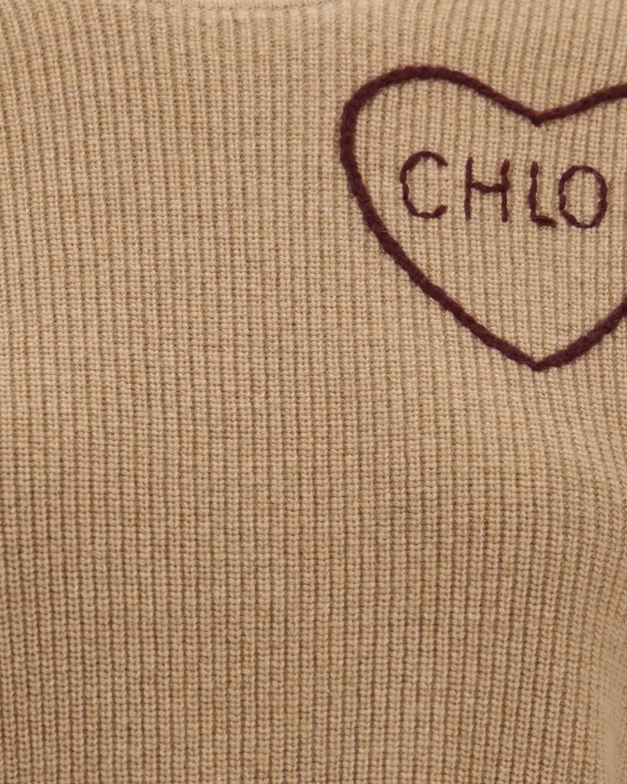 Chloé Heart-logo Sweater, view 5