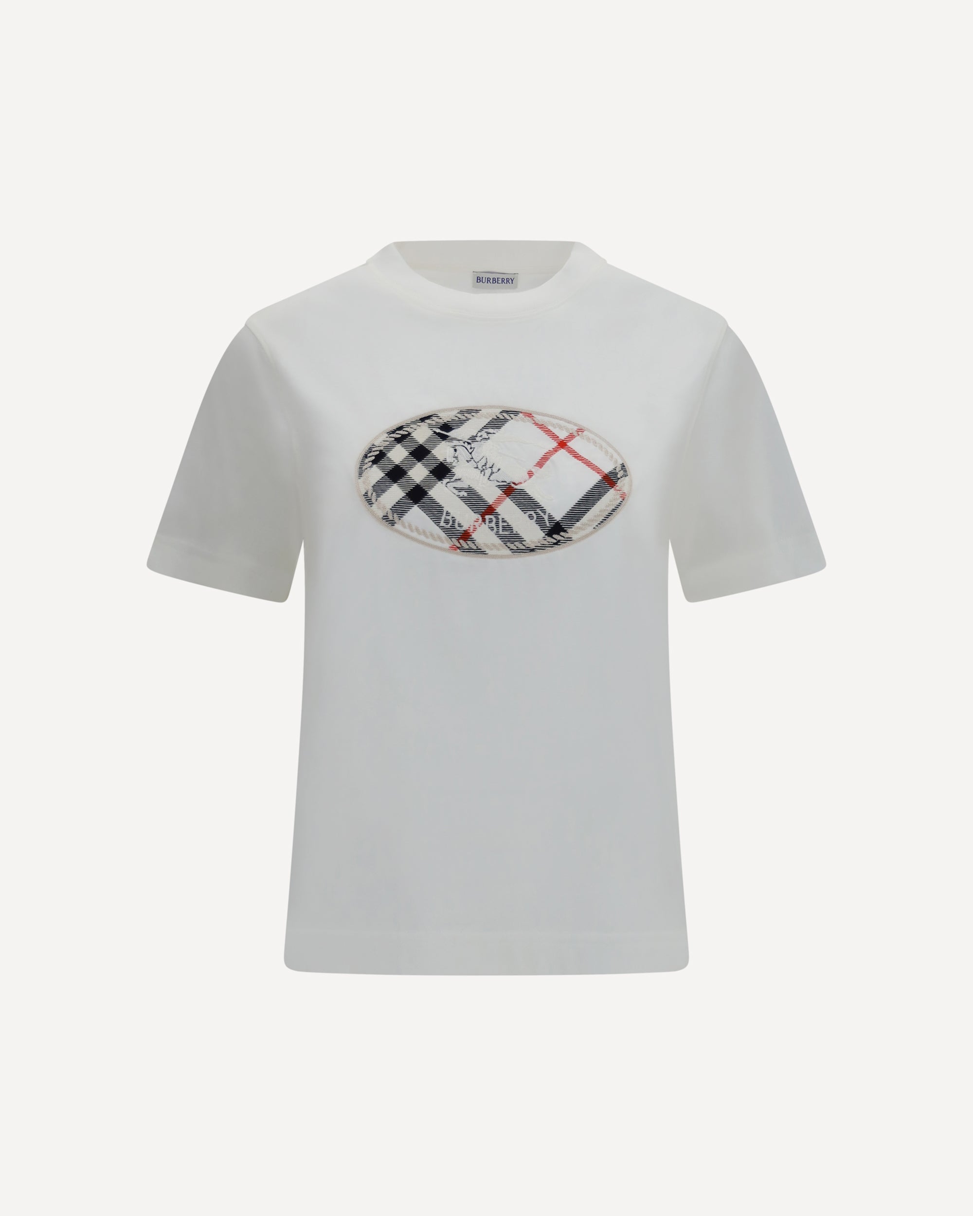 Burberry Knight Stamp Check cotton T-shirt