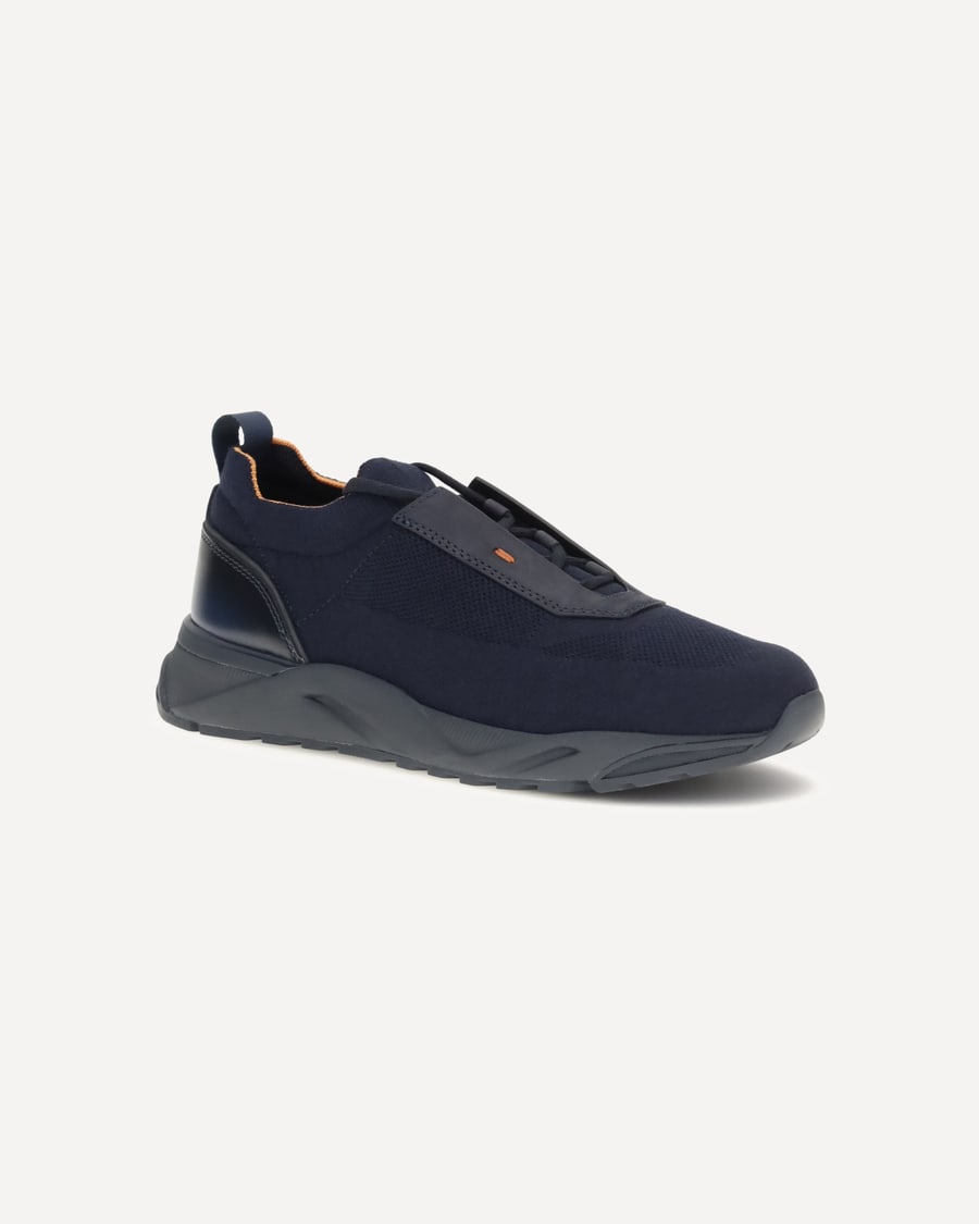 SANTONI Stretch fabric Sneakers, view 4