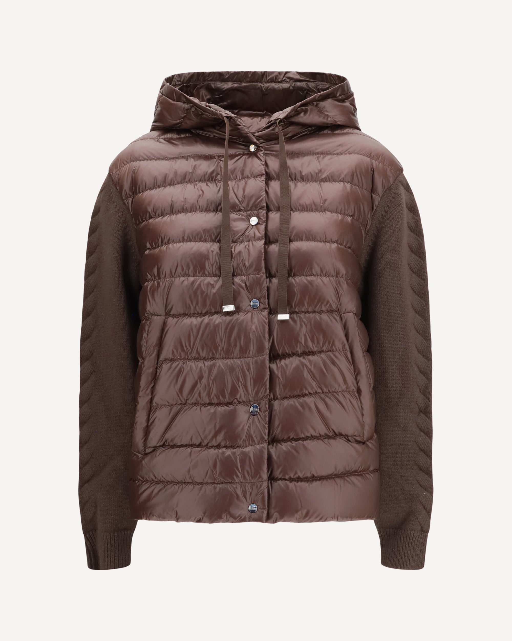 Herno Down Jacket with wool sleeves