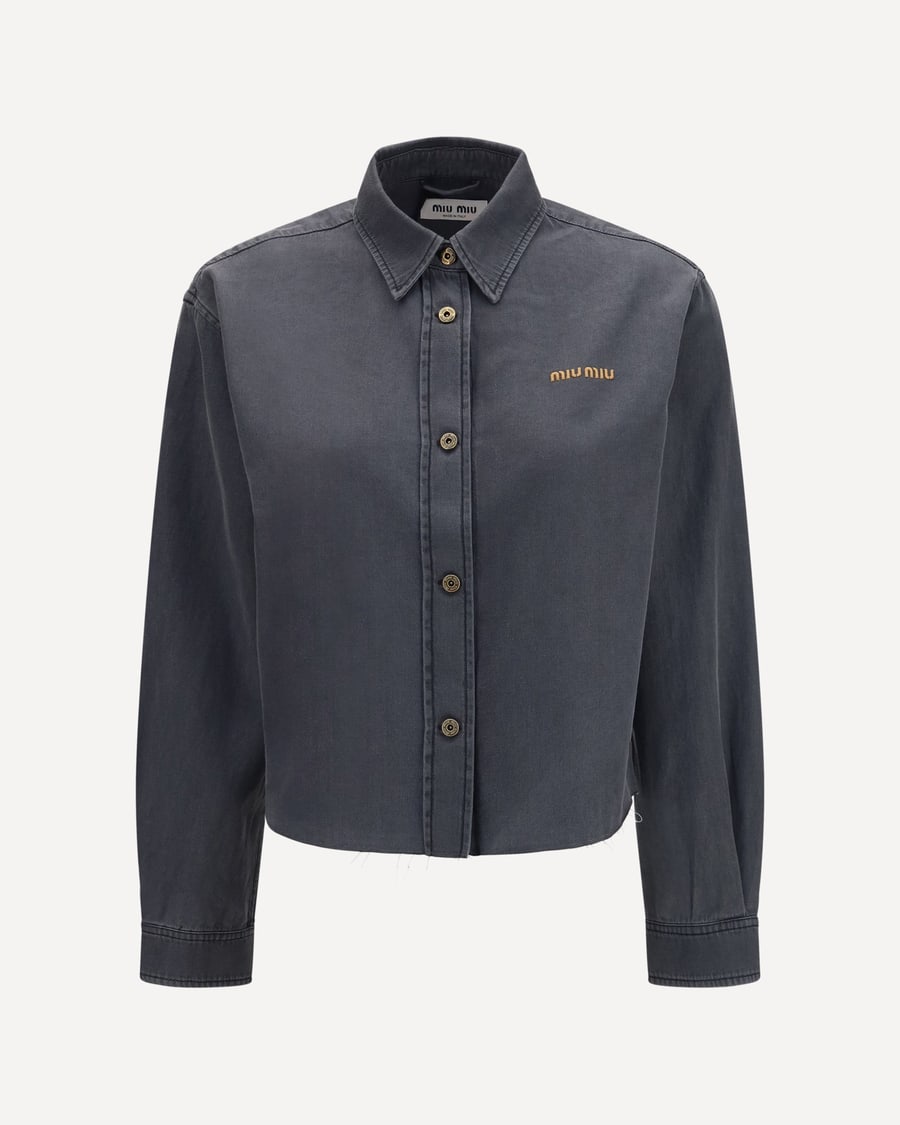 Miu Miu Denim-style cotton Shirt