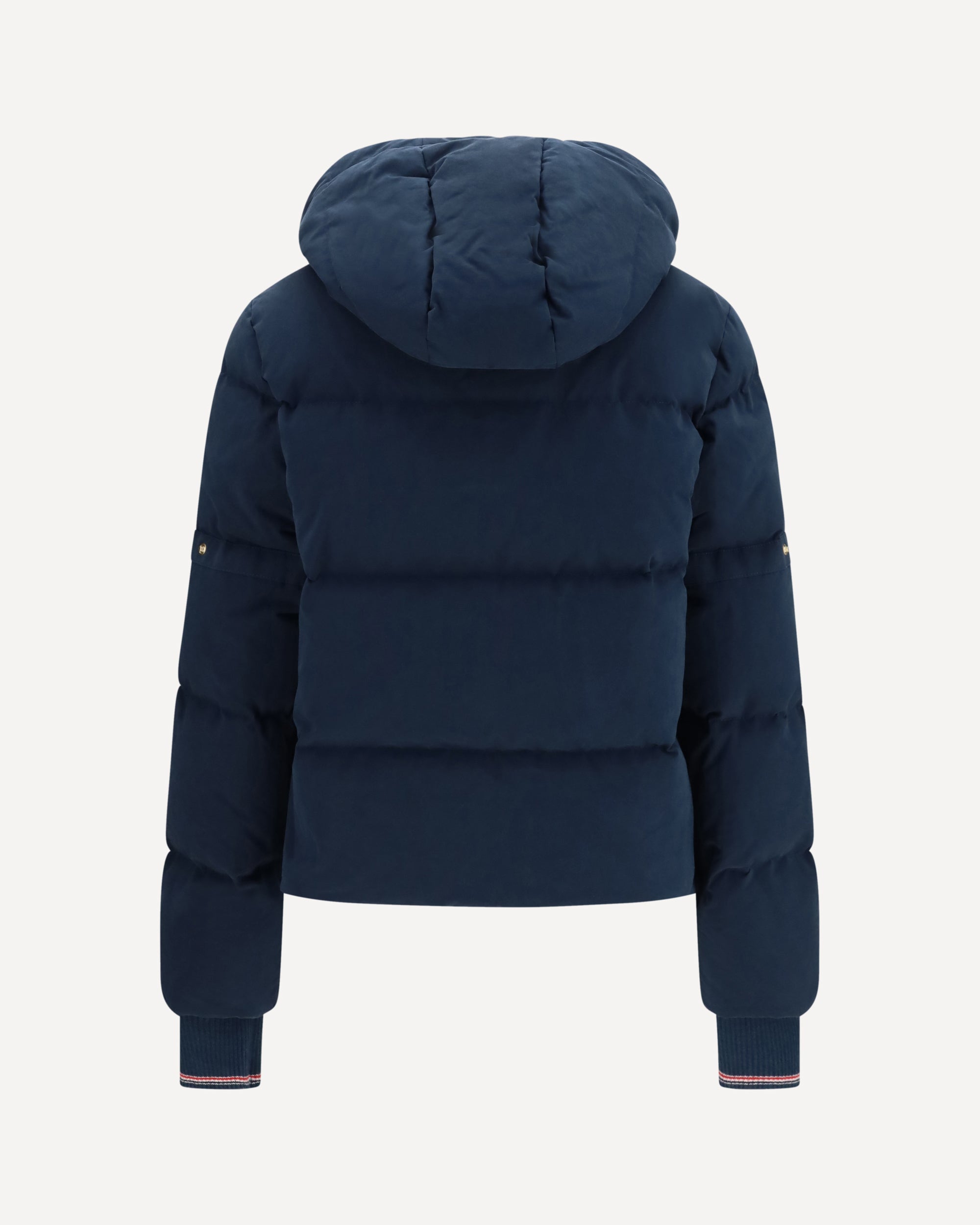 Thom Browne Waxed technical Puffer Jacket with hood, view 2
