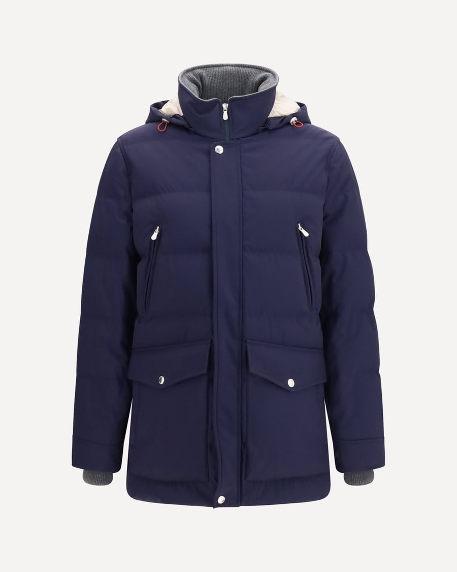 Brunello Cucinelli Nylon hooded Jacket, view 3