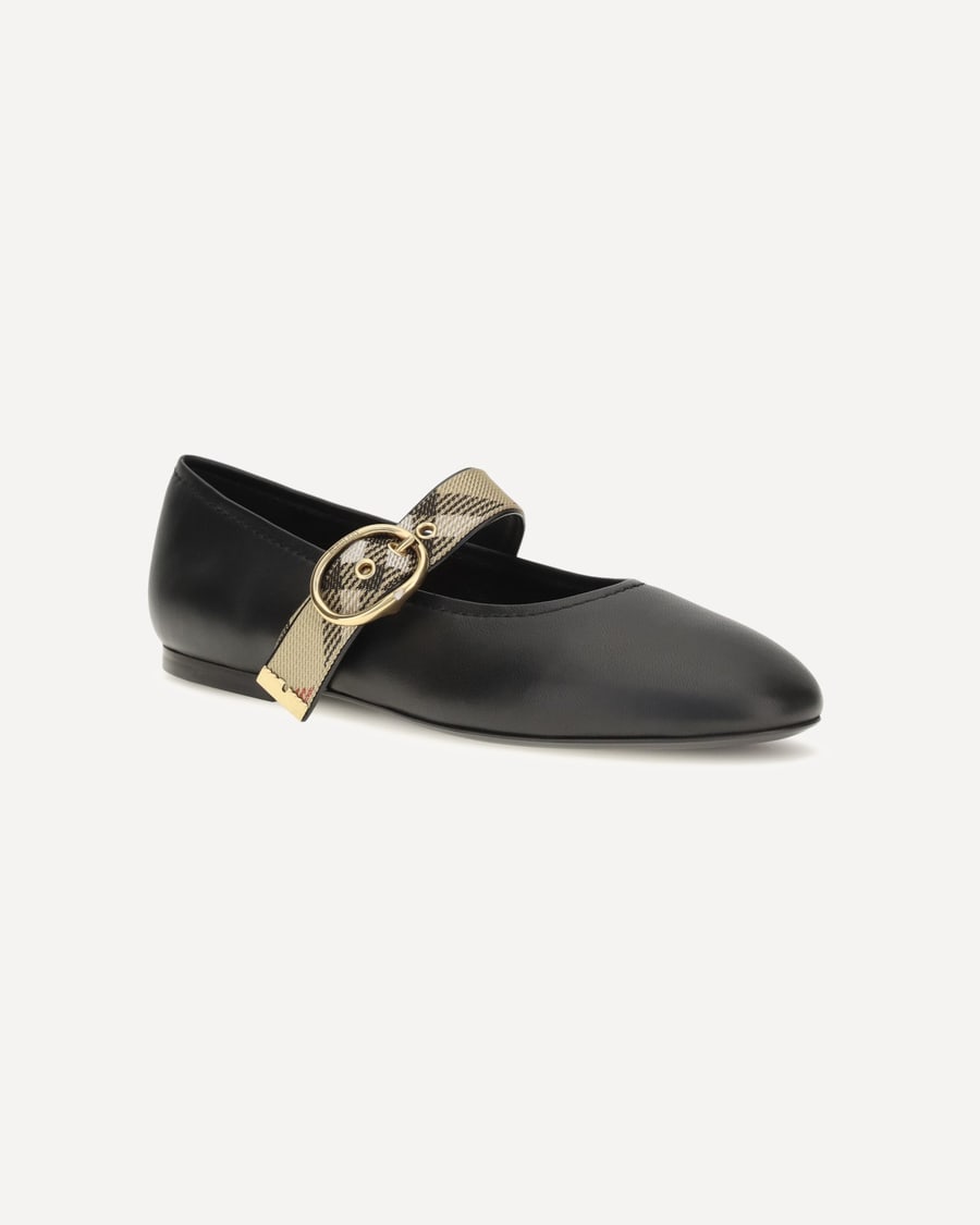 Burberry Robin leather Ballerinas, view 4