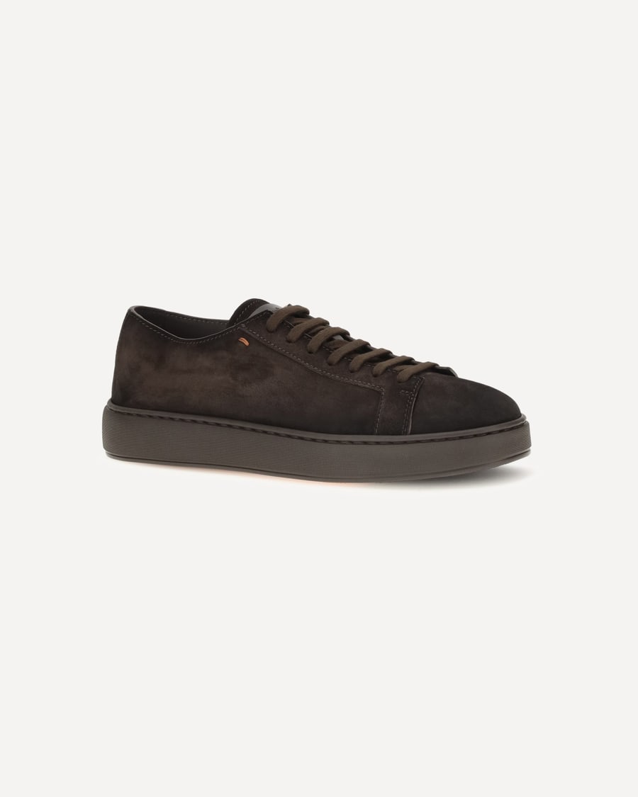 SANTONI Suede Sneakers, view 4