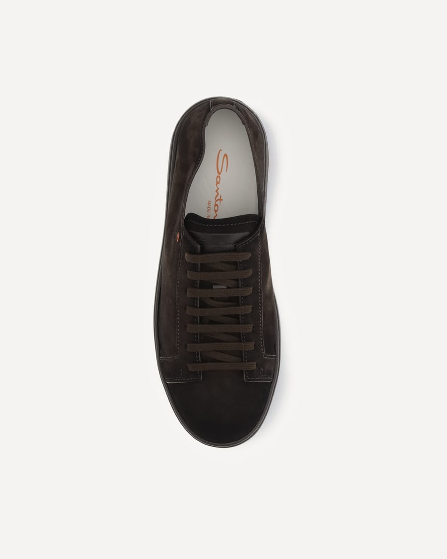 SANTONI Suede Sneakers, view 6