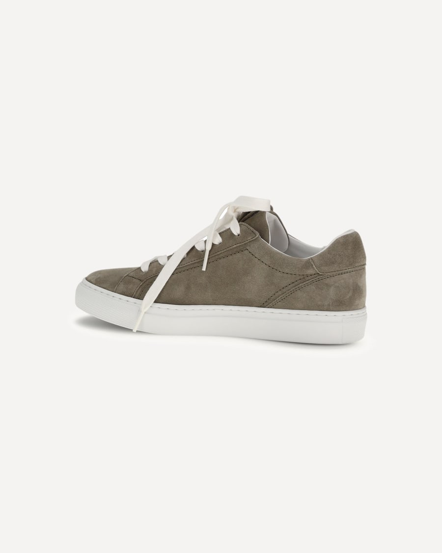 Brunello Cucinelli Suede Sneakers with Precious Loop, view 5