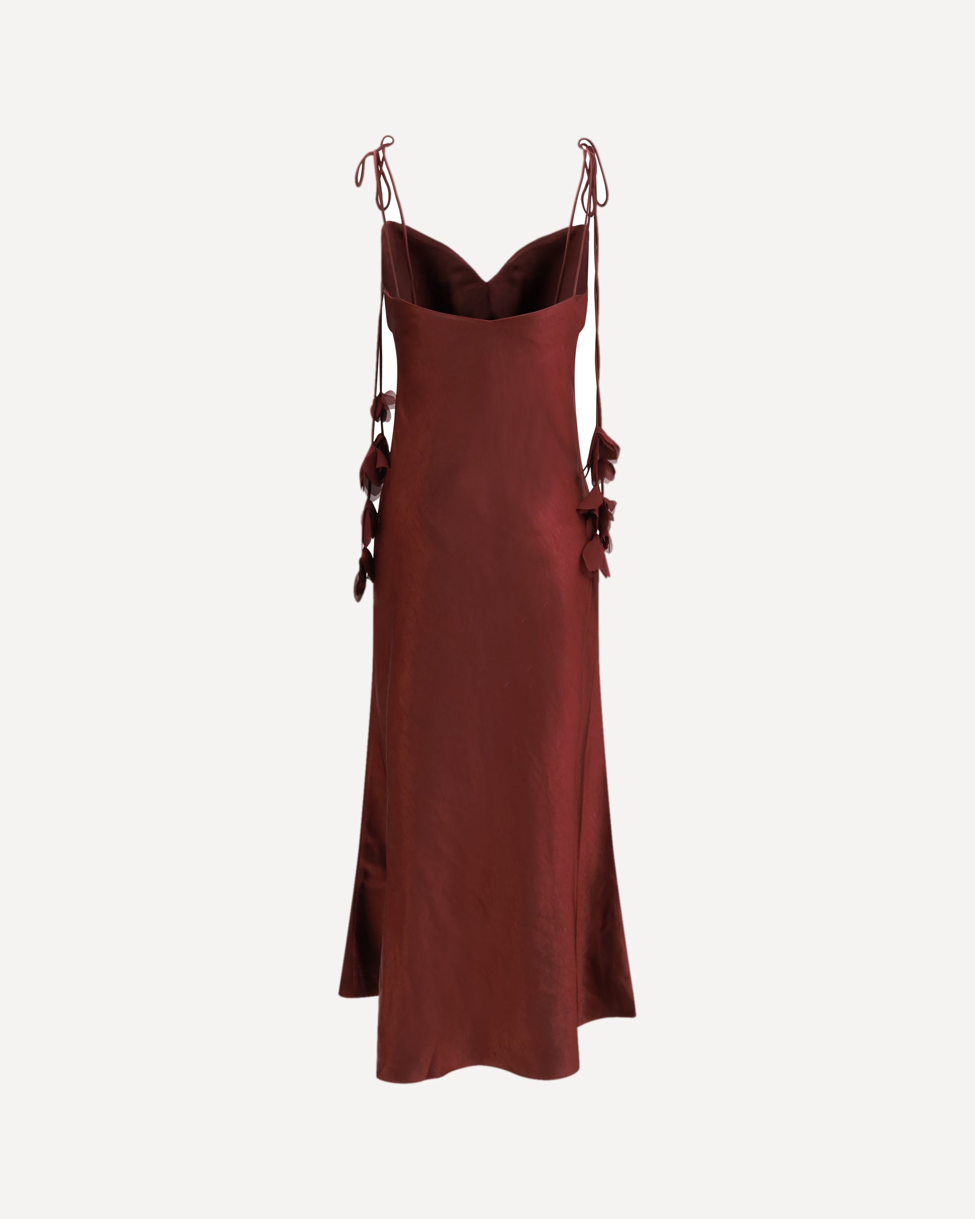 self-portrait Satin flower midi Dress, view 2