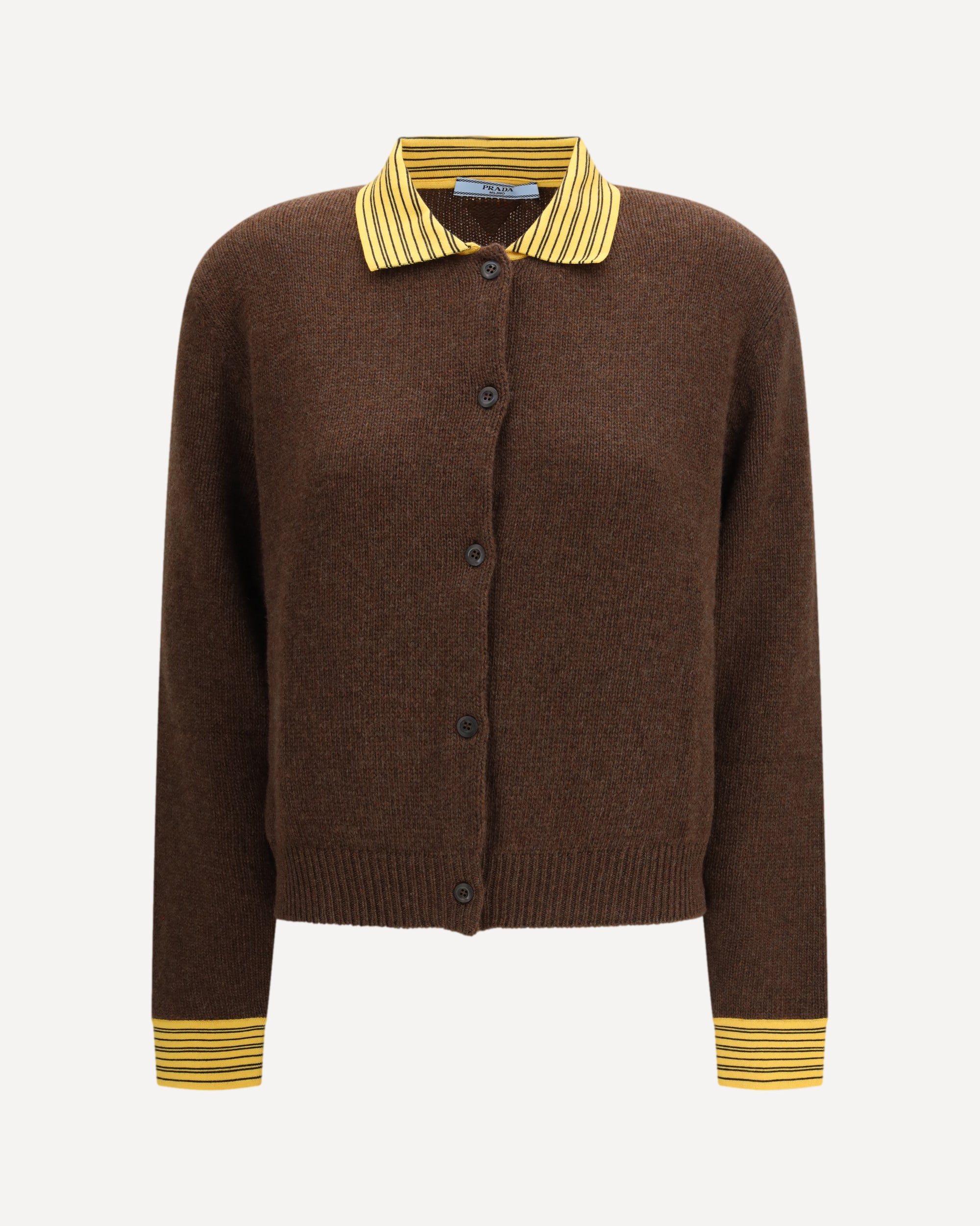 Prada Sweater with a classic collar and front button fastening