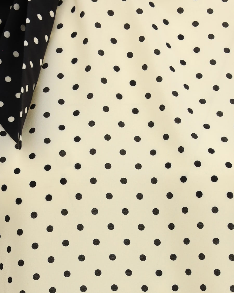 VALENTINO Polka dot Blouse with side bow, view 5
