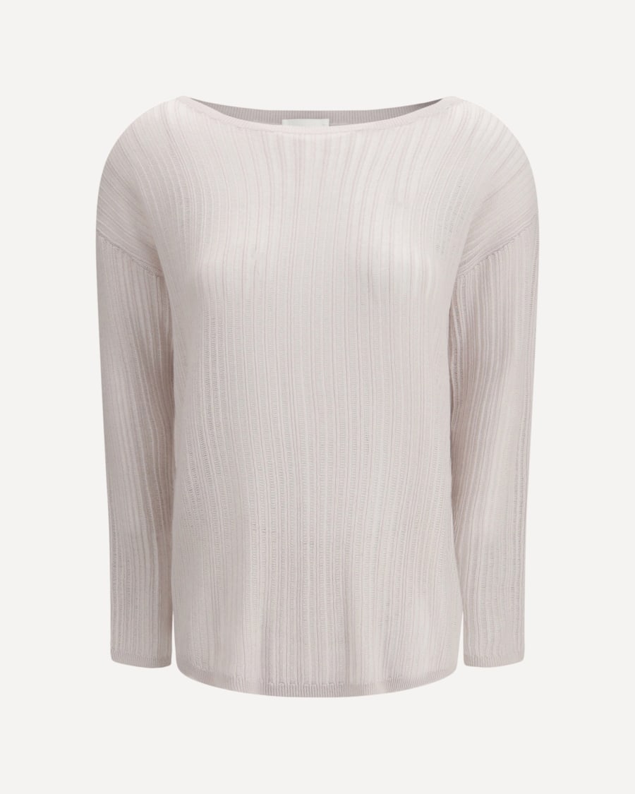 ALLUDE Rib-knit crew-neck Sweater