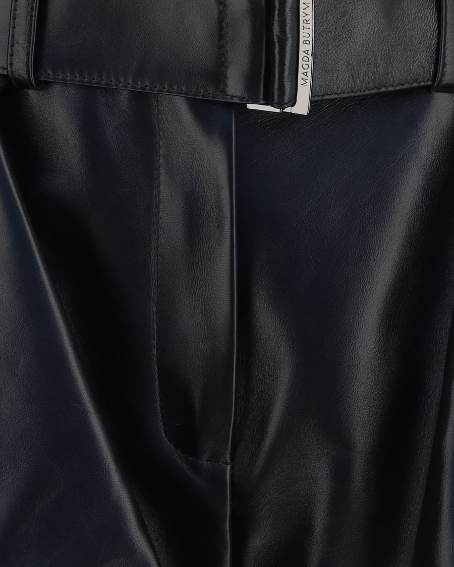 MAGDA BUTRYM Flared leather Shorts, view 5