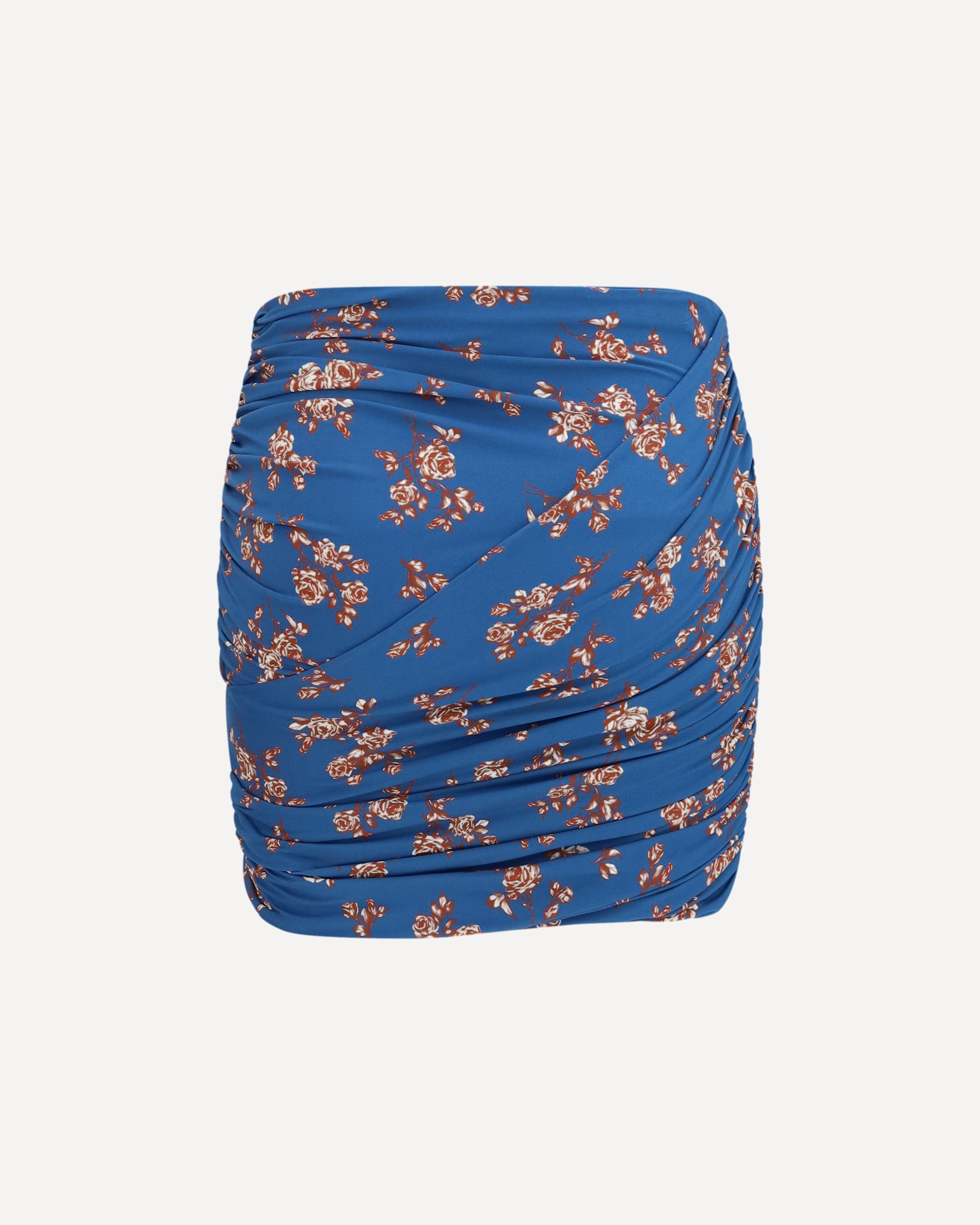 MAGDA BUTRYM Draped floral-print swim Mini Skirt, view 2