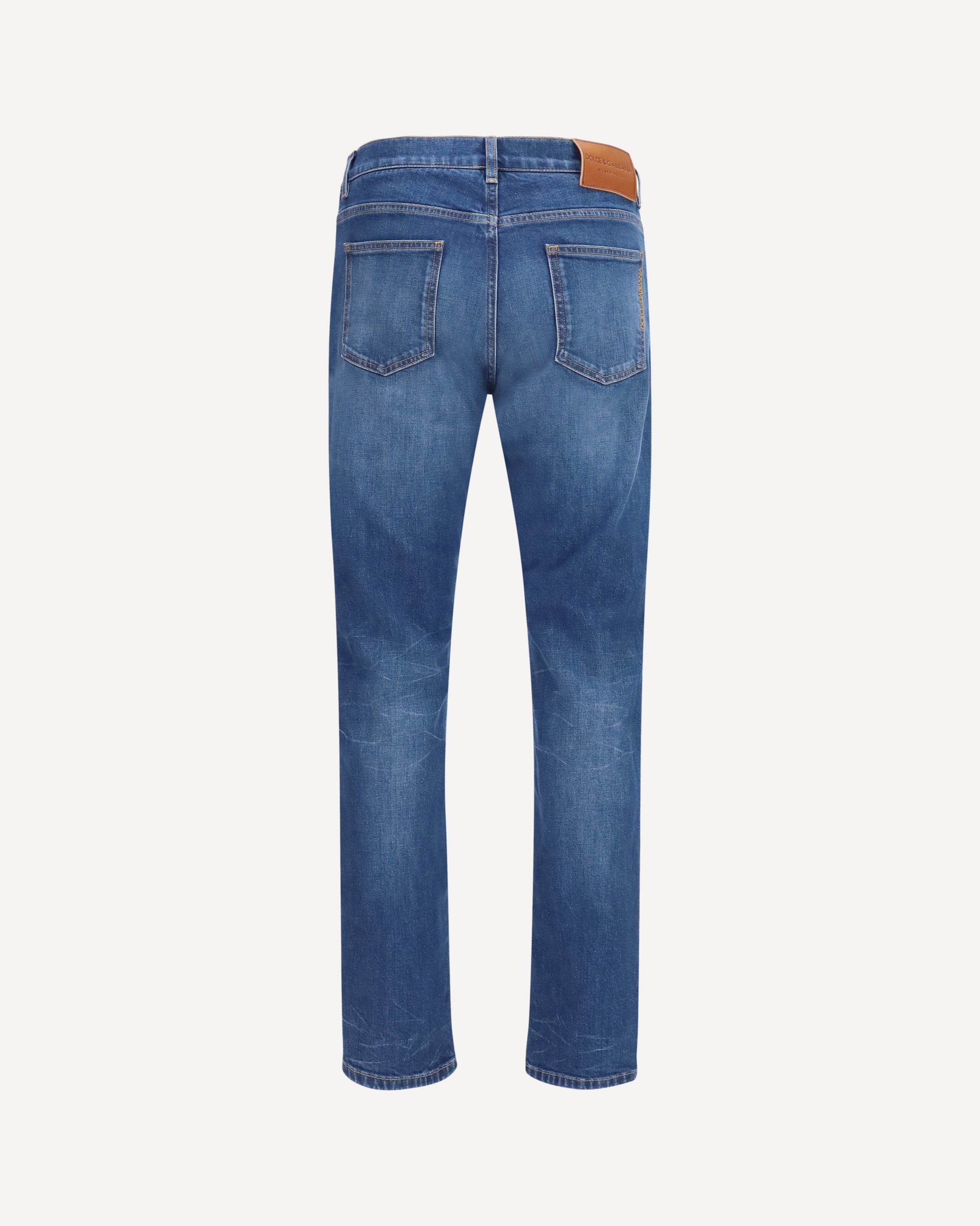 Dolce & Gabbana Slim stretch Jeans with DG logo, view 2
