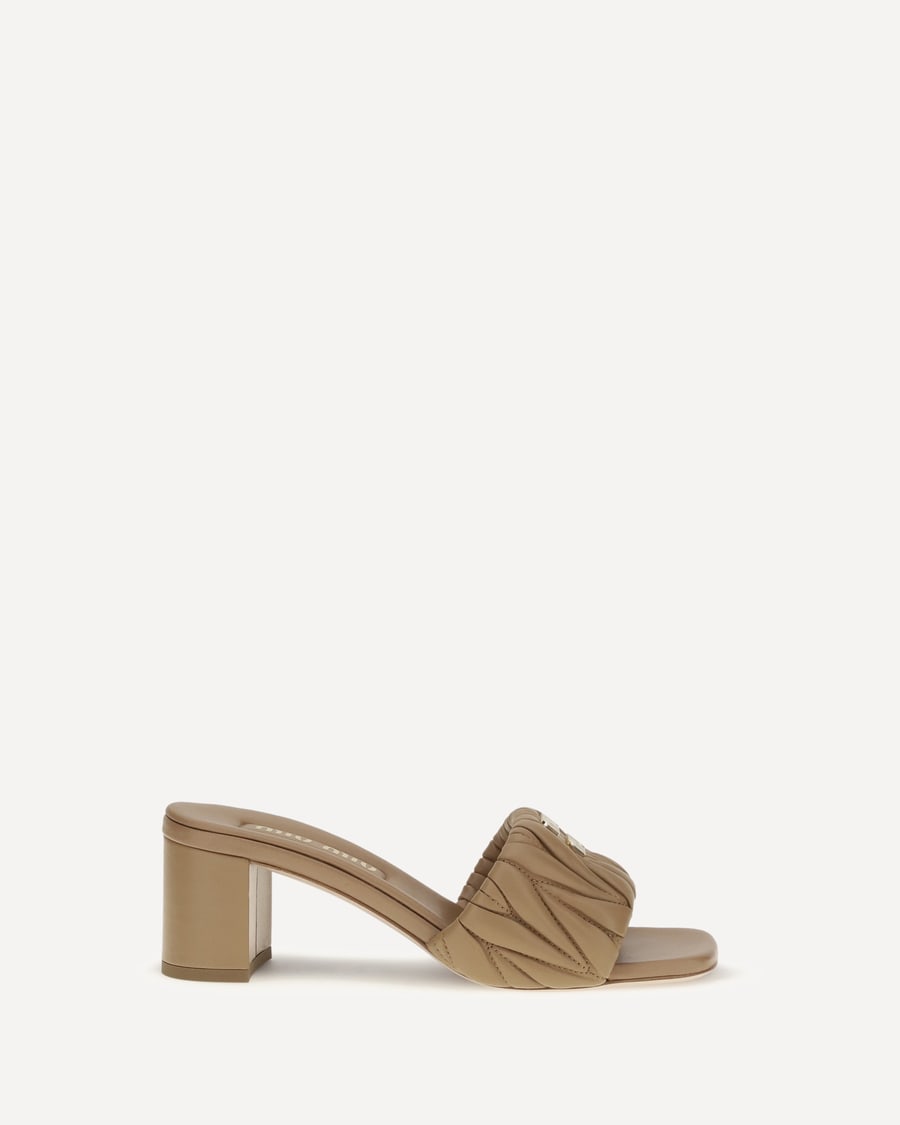 Miu Miu Logoed Sandals