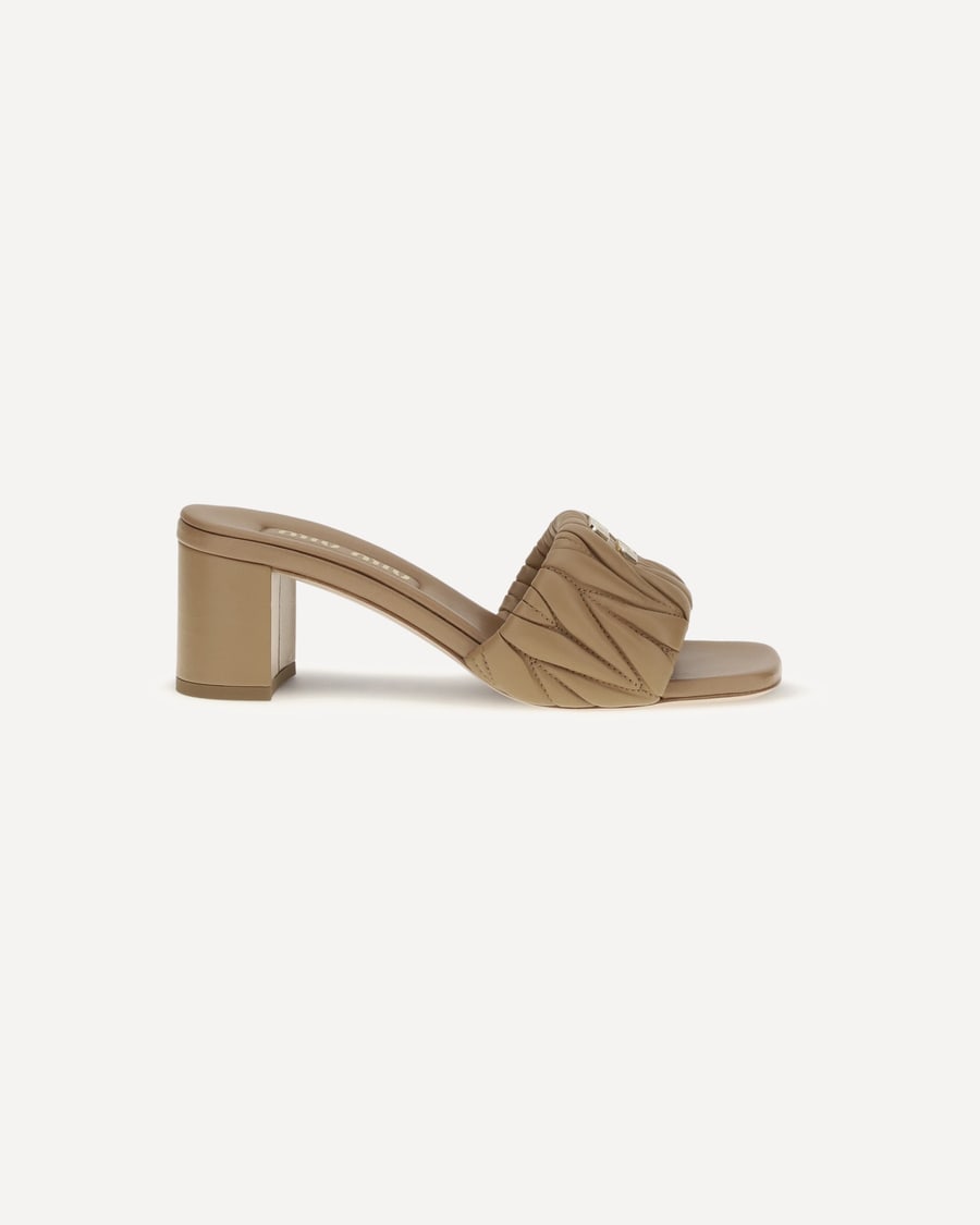 Miu Miu Logoed Sandals, view 3