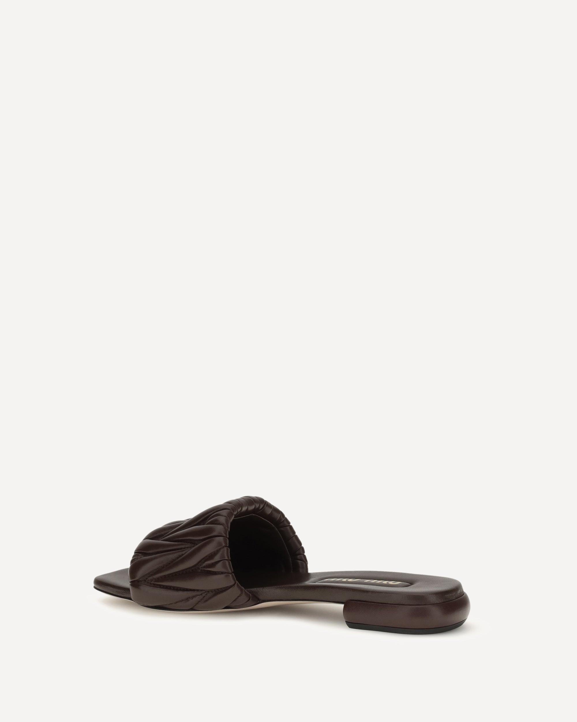 Miu Miu Matelassé nappa leather Sandals, view 2