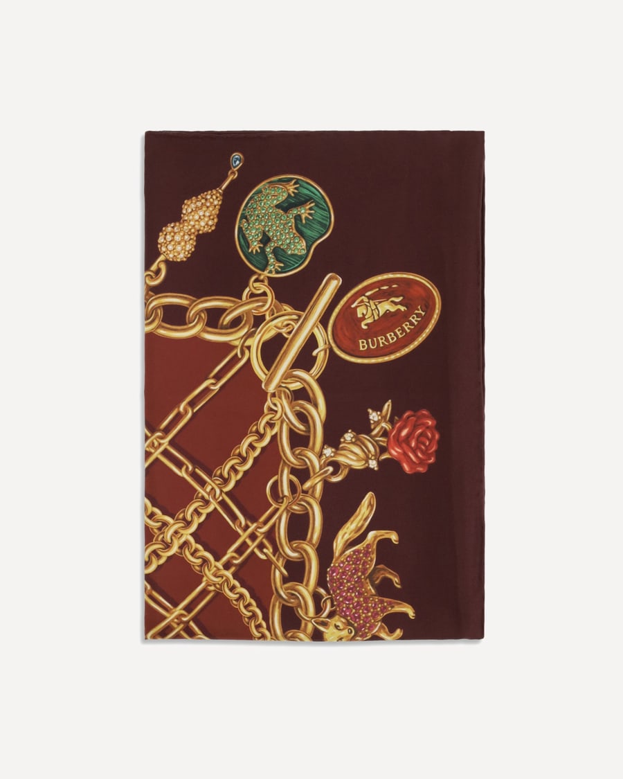 Burberry Silk Scarf, view 3