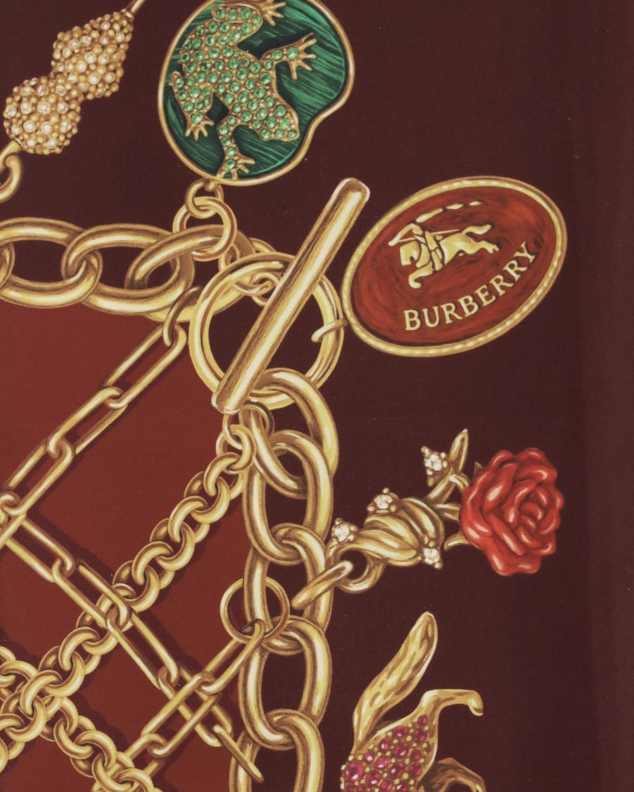 Burberry Silk Scarf, view 5