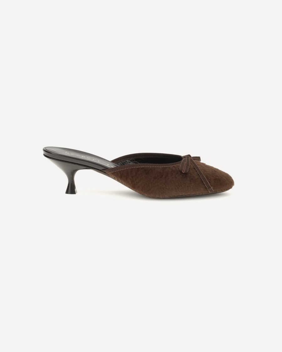 HERBERT LEVINE Fur Sandals, view 3