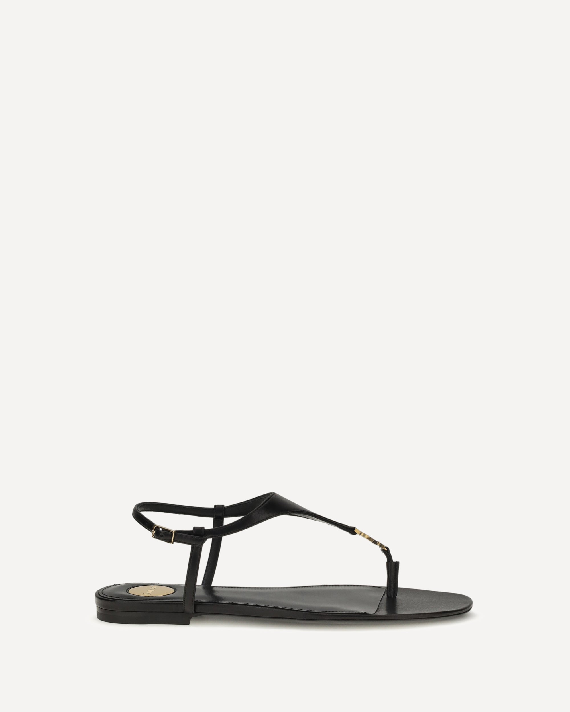 Saint Laurent Cassandre leather Sandals