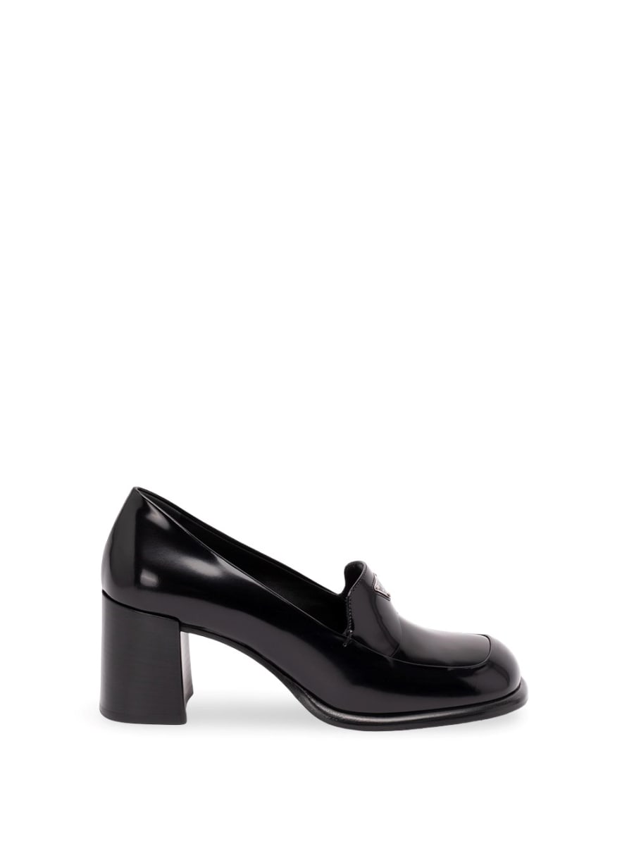 Prada Brushed Leather Loafers