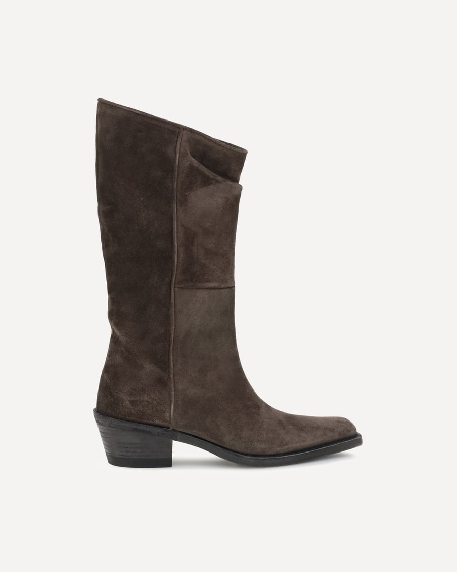 KHAITE Clive suede Boots, view 3