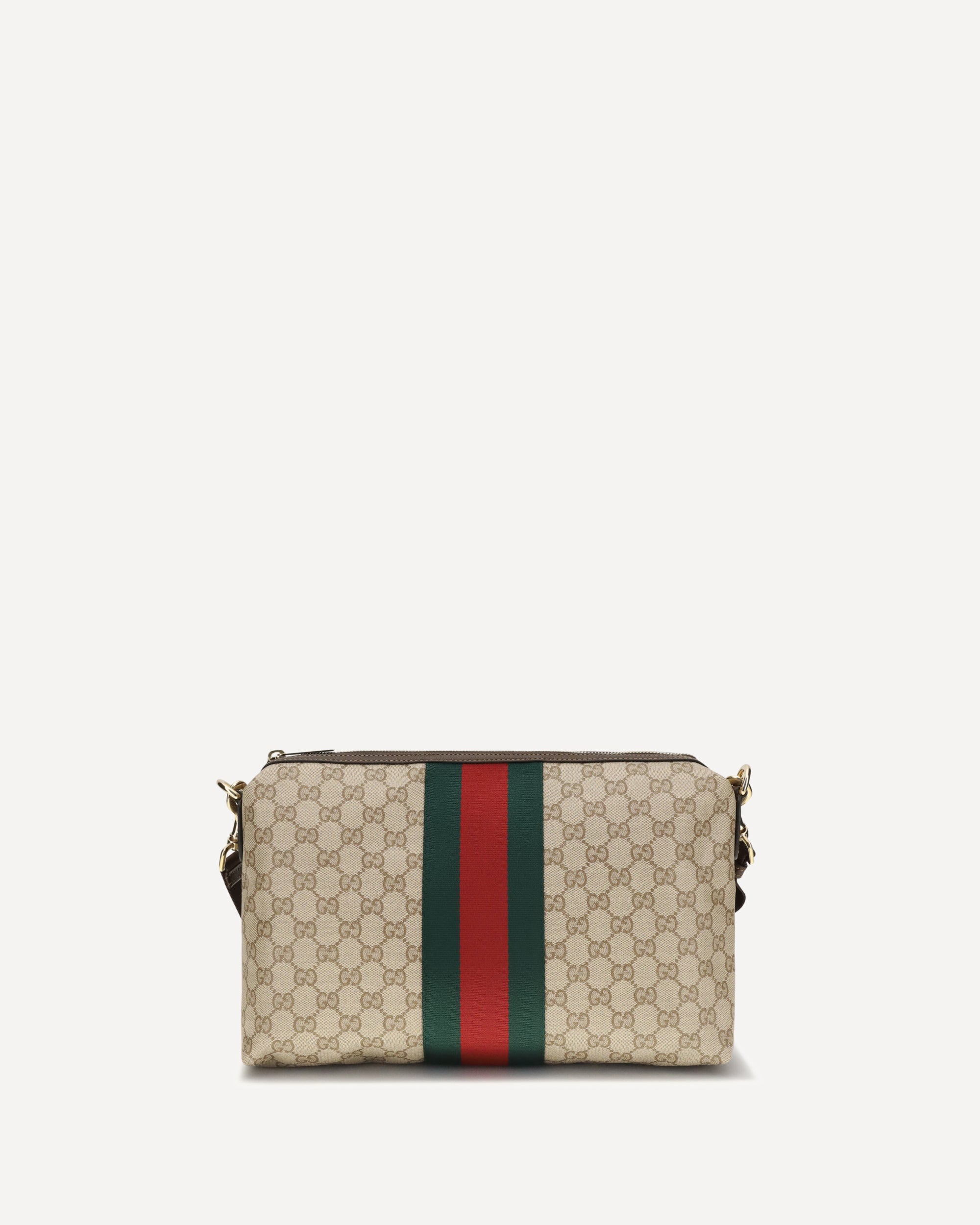 Gucci Medium GG Shoulder Bag with Web stripe