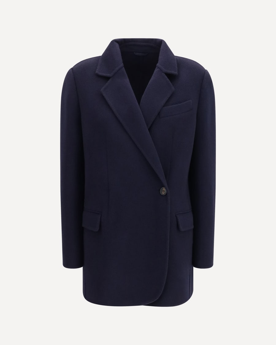 Brunello Cucinelli Single-breasted wool and cashmere Jacket, view 3